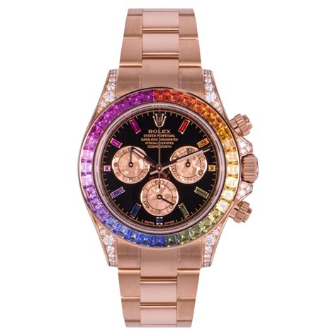 rolex rose gold rainbow ราคา|rolex 116595rbow price.